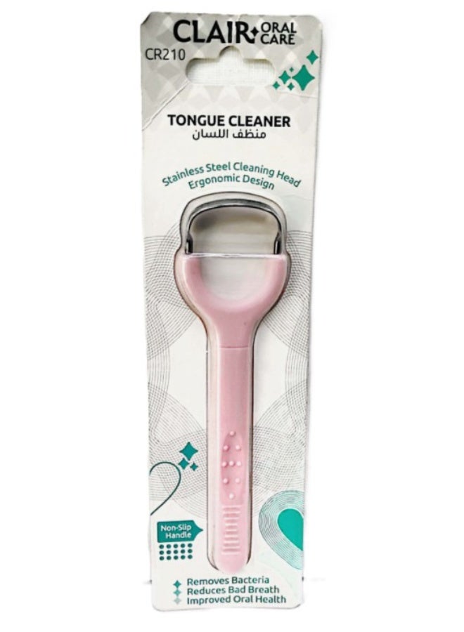 Clair Stainless Steel Tongue Cleaner with Non-Slip Handle – Ergonomic Design - Image 4